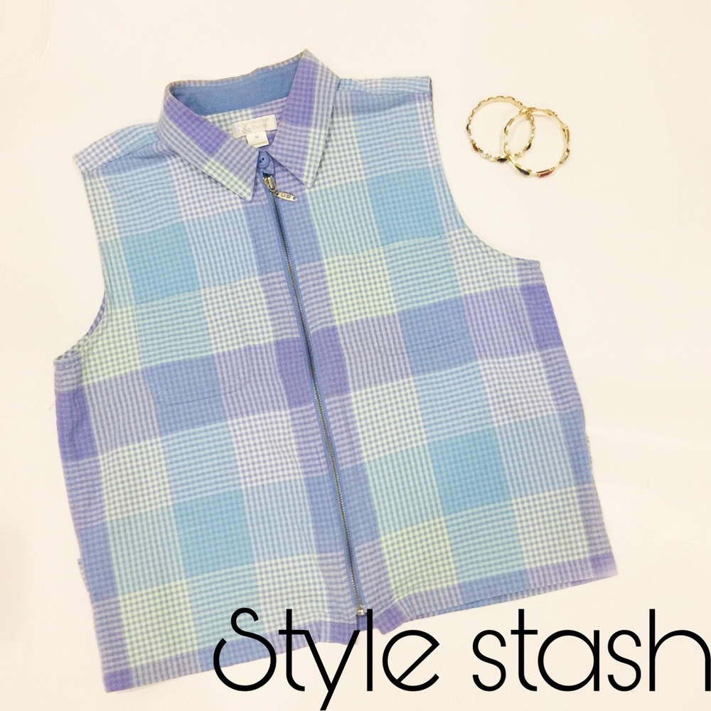 Plaid vest